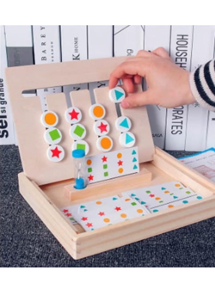 لعبة خشبية بأربعة ألوان للأطفال من الجنسين من ذا برين جيم فاكتوري، متعددة الألوان، مقاس S، من مصنع صالة الألعاب الرياضية للدماغ - Image 1